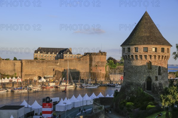 Chateau de Brest fortress, including the National Maritime Museum at the mouth of the River Penfeld