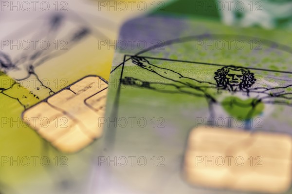 Electronic health card for health insurance policyholders, detail, Germany, Europe