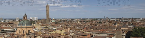 Aerial view of Bologna, Italy, Europe