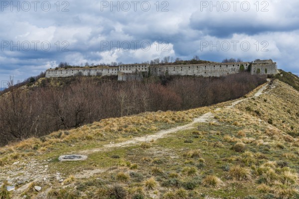 Forte Monte Ratti, one of the fortifications on the hills around Genoa, in Italy