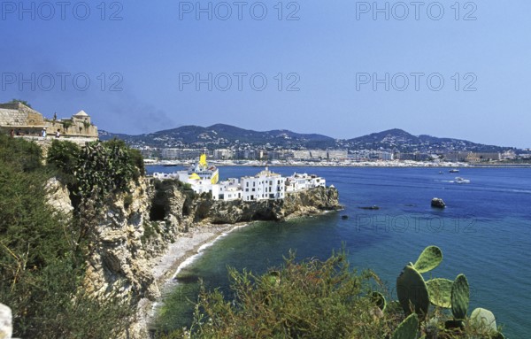 Old Town of Ibiza Town, Ibiza, Balearic Islands, Spain, Europe