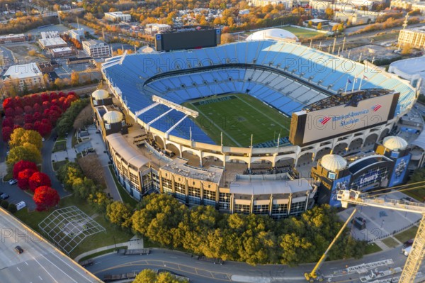 Bank of America Stadium is home to the NFL?s Carolina Panthers in Charlotte, NC