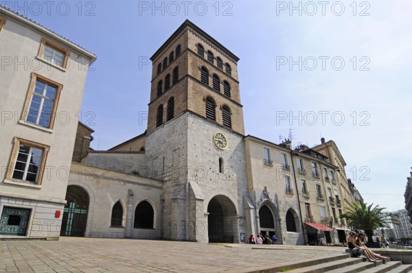 Notre Dame Cathedral, Cathedrale Notre-Dame de, Grenoble, Isere Department, Rhone-Alpes, France,