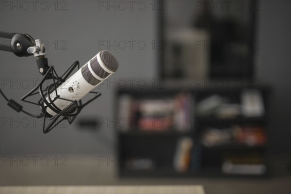 Side view radio microphone with copy space. Resolution and high quality beautiful photo