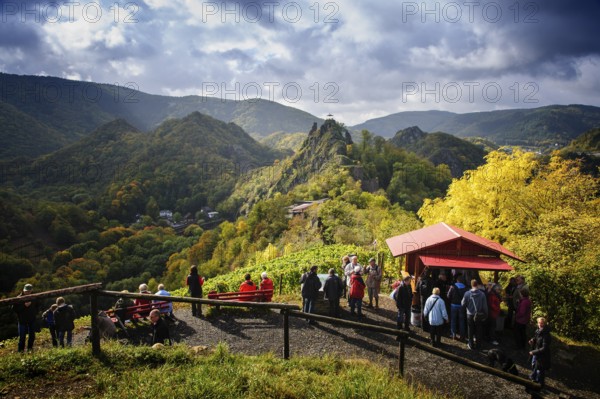 Wine bar on the red wine hiking trail via Altenahr