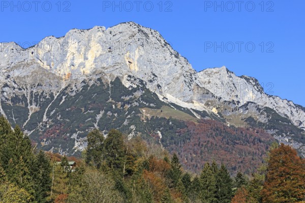 Berchtesgadener Hochthron, highest peak of the Untersberg massif in Bavaria, Germany The