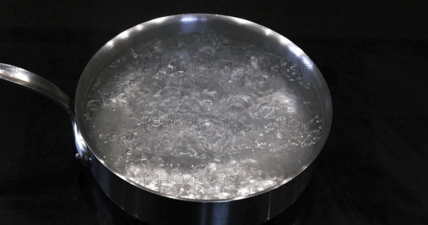 Hot Boiling Water in a saucepan