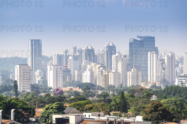 View of Sao Paulo city the biggest finance city in Brazil
