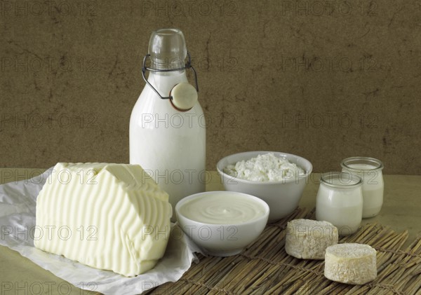 Milk Based Products, Milk, Double cream, Yoghurt, Soft cheese, Butter, Cheese