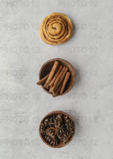 Cinnamon roll sticks spices