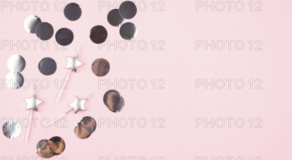 Top view birthday candles with copy space