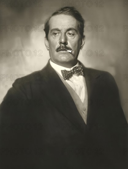 Giacomo Puccini, 1858 –1924, Italian composer, digitally edited according to a photograph