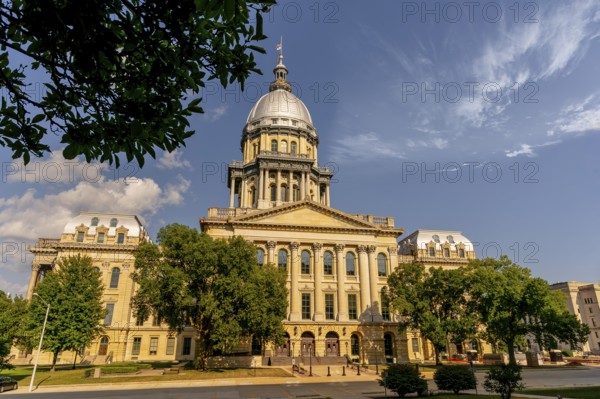 August 24, 2020, Springfield, Illinois, USA: The Illinois State Capitol, located in Springfield,