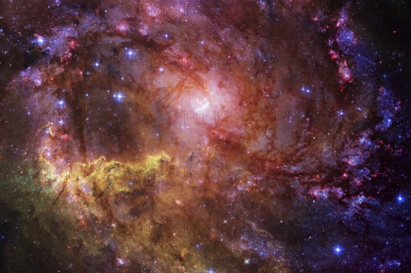 Awesome galaxy, science fiction wallpaper. Elements of this image furnished by NASA