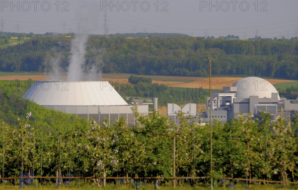 Nuclear power plant after shutdown of unit 1 in Neckarwestheim