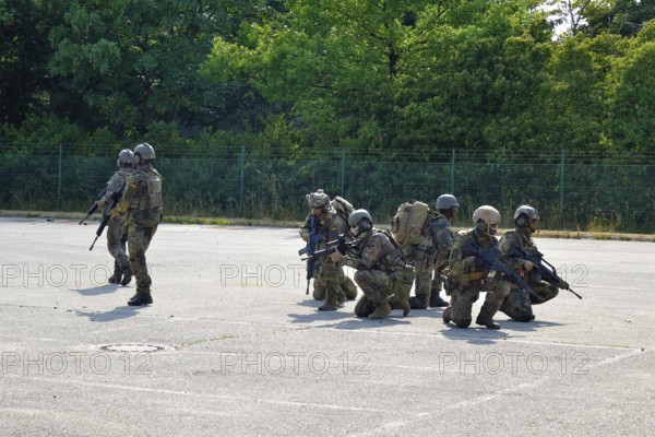 Bundeswehr soldiers during a demonstration, Bundeswehr Day, Munich, Bavaria, Germany, Europe
