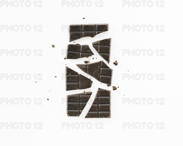 Flat lay minimalist chocolate bar. Resolution and high quality beautiful photo