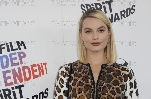 Margot Robbie at the 2018 Film Independent Spirit Awards held at Santa Monica Beach, USA on March