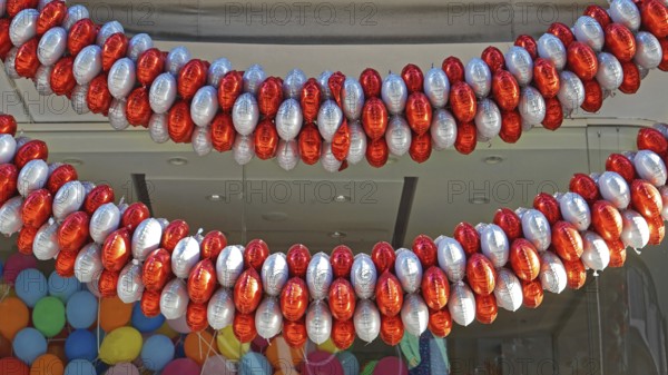 Helium balloon decoration for opening ceremony