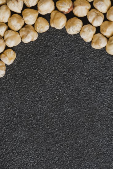 Close up hazelnut kernels
