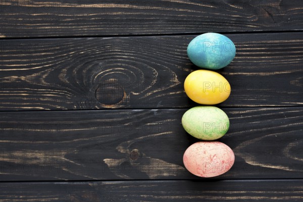 Ester eggs dark background