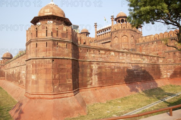 Red Fort, also called Lal Qal?ah, also spelled Lal Kila or Lal Qila, Mughal fort in Old Delhi,