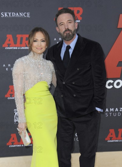 Jennifer Lopez and Ben Affleck at the Amazon Studios' World premiere of 'AIR' held at the Regency