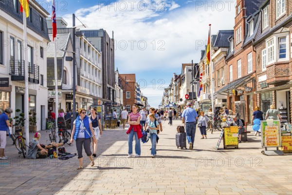 Friedrichstraße pedestrian zone, Westerland, Sylt