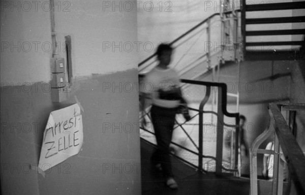 GDR, Potsdam, 13.05.1990, Linden Hotel, House for all, Visiting site, former Stasi prison Potsdam,