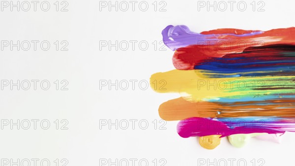 Mixed paint with copy space