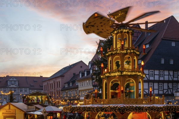 Christmas Market Quedlinburg Harz Evening Atmosphere