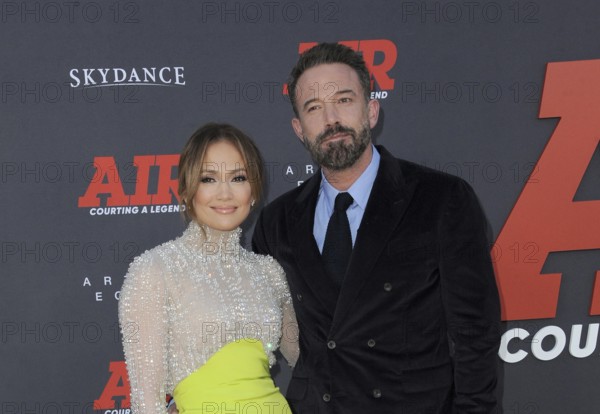 Jennifer Lopez and Ben Affleck at the Amazon Studios' World premiere of 'AIR' held at the Regency