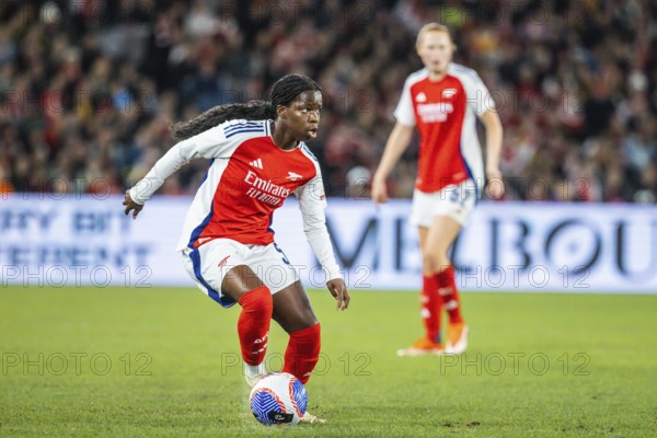 MELBOURNE, AUSTRALIA, MAY 24: Vivienne Lia of Arsenal Women FC competes against A-League All Stars