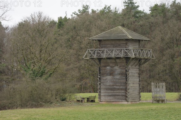 Limes tower, watchtower, border tower, Roman period, Romans, Limes, Mainhardt-Gailsbach,