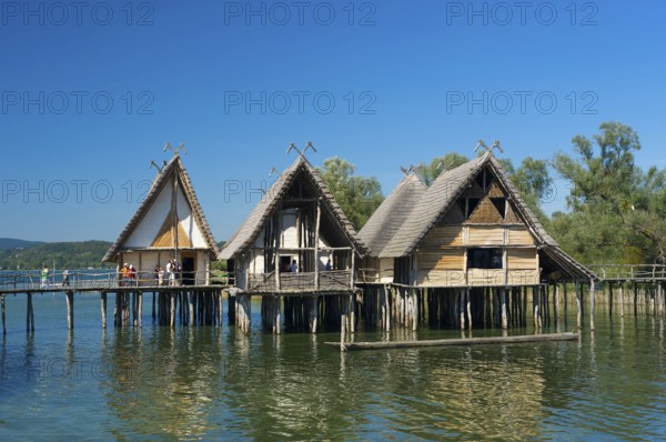 Lake Dwelling Museum in Unteruhldingen, Lake Constance, Baden-Württemberg, Germany, Europe