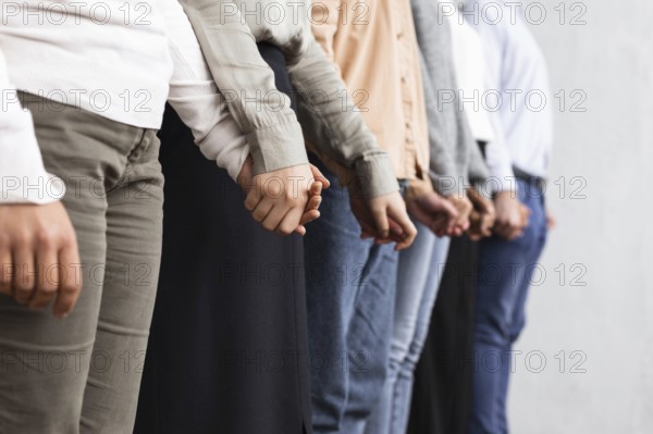 People holding hands group therapy session. Resolution and high quality beautiful photo