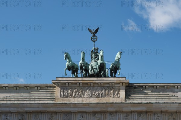 Quadriga on the Brandenburg Tor in Berlin, Berlin, Germany, Europe
