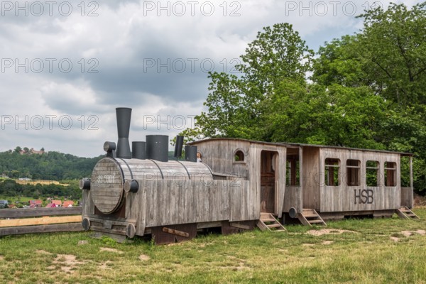 Postmark 99 Wooden steam locomotive Neustadt Harz