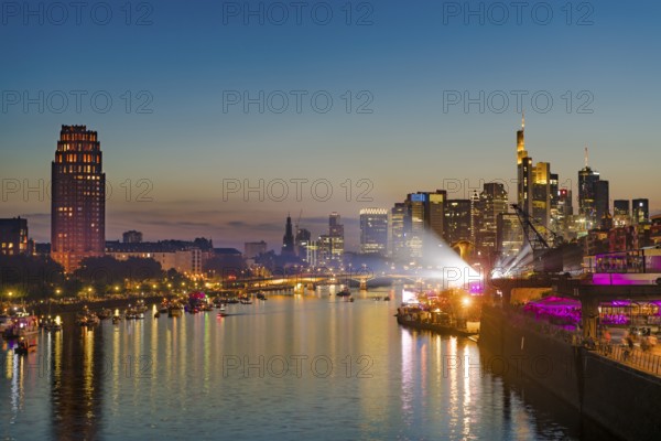 Europe Open Air Concert at the Weseler Werft in front of the Skyline, Deutschherrnbrücke, Frankfurt