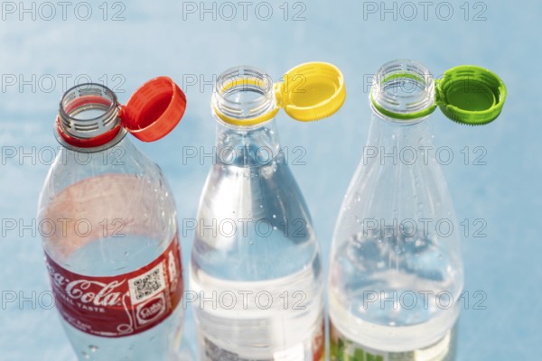 Single-use plastic caps also called SUP or tethered caps