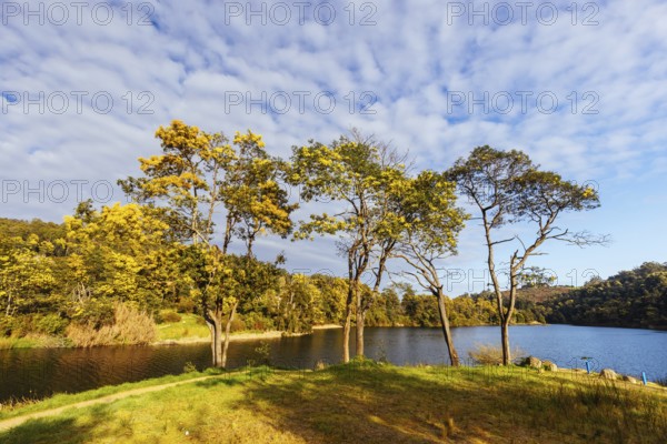 DERBY, AUSTRALIA, SEPTEMBER 22, 2022: Briseis Hole (Lake Derby) and the famous Floating Sauna in