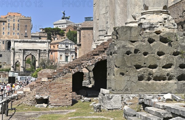 Access stairs to the Antonio and Faustina Temple