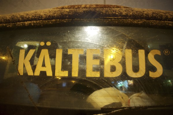 Germany, Berlin, 07.01.2016, Berlin City Mission's cold weather bus in action for the homeless.