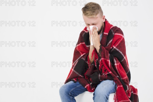 Man suffering from cold