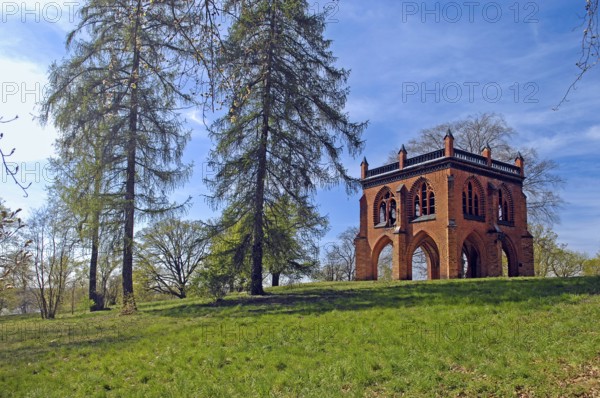 Court arbour, Babelsberg Palace Park, Potsdam, Brandenburg, Germany, Europe