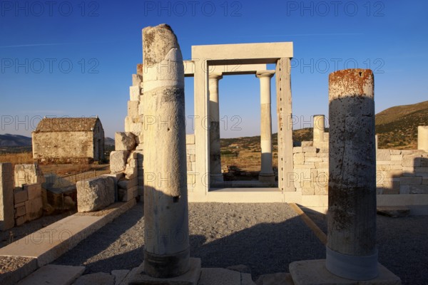 Greek Temple of Dimitras - Naxos Cylcades Islands, Greece, Europe