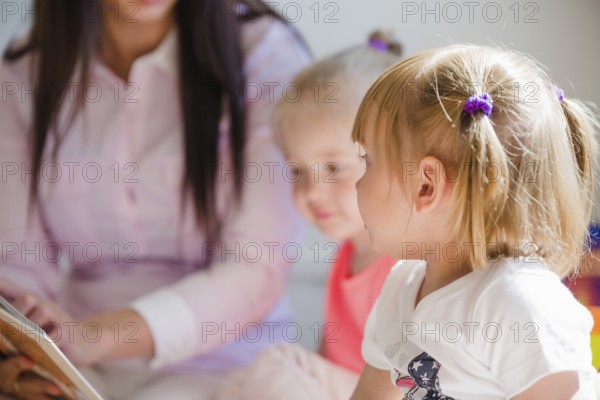 Small kids with nurse preschool