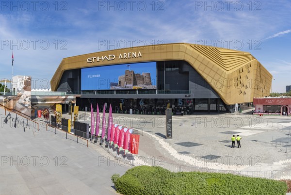A picture of the Etihad Arena