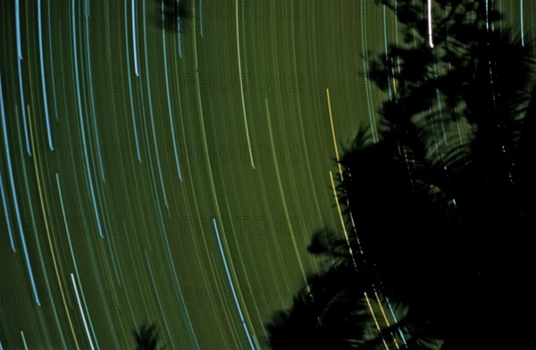 Star trails, Papua New Guinea, New Ireland, Kavieng, Oceania