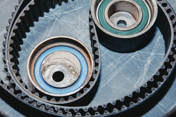 Car timing belt, car gas distribution system service and tension rollers